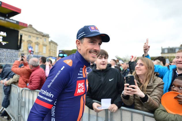 Paris-Roubaix Team Presentation John Degenkolb of Germany, a former winner, from team Picnic PostNL participates in the team presentation of Paris-Roubaix 2026 (1.UWT - 123rd edition) in Compiegne, Hauts-de-France, on April 11, 2026. Compiegne France  Copyright: xGautierxDemouveauxx originalFilename:demouveaux-notitle260411_npVNr.jpg