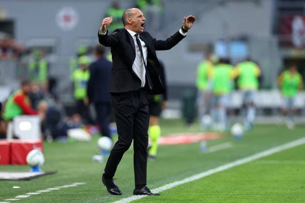 Ac Milan - Udinese Calcio Massimiliano Allegri, head coach of Ac Milan gestures during the Serie A match beetween Ac Milan and Udinese Calcio at Stadio Giuseppe Meazza on April 11 2026 in Milano, Italy . Milano Stadio Giuseppe Meazza Italy Copyright: xMarcoxCanonierox