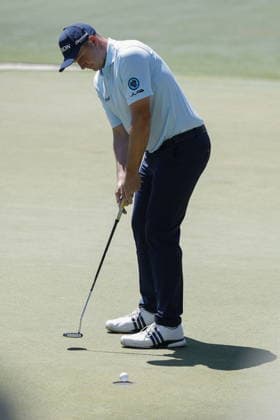 Golf 2026 Masters Tournament - Round 3 Sepp Straka of Austria putts on sixth green in Round 3 of the 2026 Masters tournament in August, Georgia, USA, 11 April 2026. Augusta United States  Copyright: xERIKxS.xLESSERx