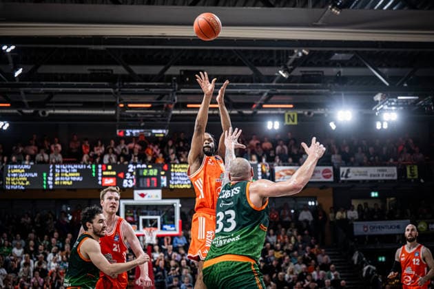 1 Basketball Bundesliga, easyCredit BBL, Season 2025 2026, Men, Main Round, Matchday 29, 11 04 2026, RASTA Vechta Gladiators Trier Lloyd Pandi 41 RASTA Vechta at Jumpshot Vechta RASTA Dome Lower Saxony Germany