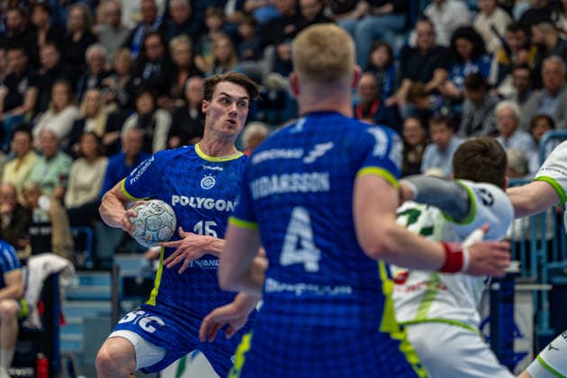 Daikin Handball Bundesliga, VfL Gummersbach HSG Wetzlar, 11 04 2026 Miro Schluroff VfL Gummersbach, 15 , Ellidi Vidarsson VfL Gummersbach, 4 , Daikin Handball Bundesliga, VfL Gummersbach HSG Wetzlar, 11 04 2026 Copyright: xBEAUTIFULxSPORTS Erlhofx