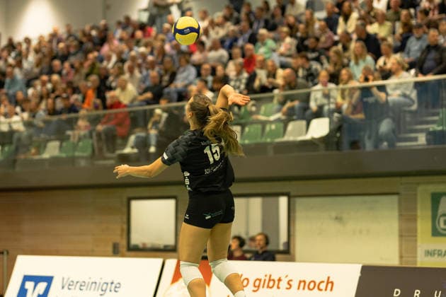 Volleyball I Women I Season 2025 2026 I 2 Bundesliga I VC Osnabrück SCU Emlichheim I 11 04 2026 Lona Volkers 15, SCU Emlichheim Osnabrück Schlosswallhalle Niedersachsen Germany Copyright: xLobeca CedricxSiefkerx