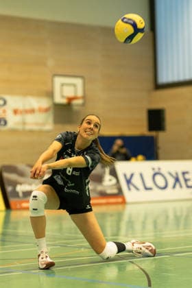 Volleyball I Women I Season 2025 2026 I 2 Bundesliga I VC Osnabrück SCU Emlichheim I 11 04 2026 Emily Tranel 8, SCU Emlichheim Osnabrück Schlosswallhalle Lower Saxony Germany Copyright: xLobeca CedricxSiefkerx