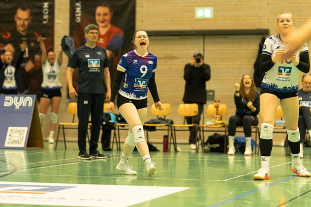 Volleyball I Women I Season 2025 2026 I 2 Bundesliga I VC Osnabrück SCU Emlichheim I 11 04 2026 Dina Dell 9, VC Osnabrück Osnabrück Schlosswallhalle Lower Saxony Germany Copyright: xLobeca CedricxSiefkerx