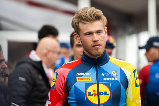 Cycling, Paris Roubaix, Team Presentation Men, 11 04 2026 Jakob Söderqvist SWE, Lidl Trek Compiegne France Copyright: xMarcelxHilgerx