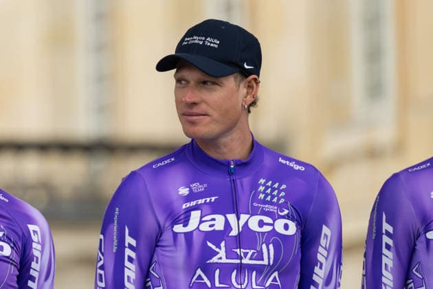 Cycling, Paris Roubaix, Team Presentation Men, 11 04 2026 Jasha Sütterlin GER, Team Jayco AlUla Compiegne France Copyright: xMarcelxHilgerx