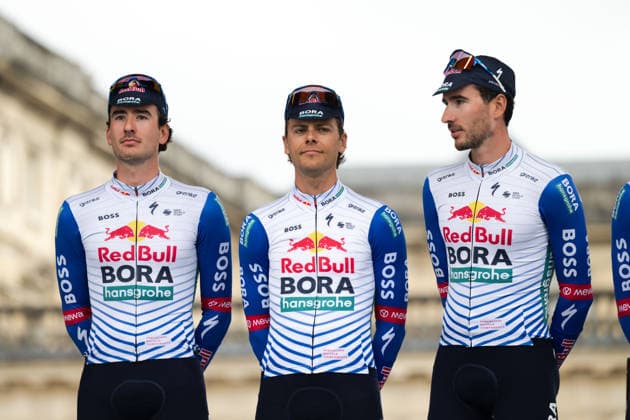 Cycling, Paris Roubaix, Team Presentation Men, 11 04 2026 Center Arne Marit BEL, Red Bull BORA hansgrohe Compiegne France Copyright: xMarcelxHilgerx