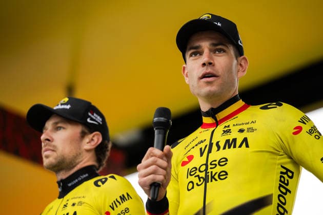 Cycling, Paris Roubaix, Team Presentation Men, 11 04 2026 Wout van Aert BEL, Team Visma Lease a Bike Compiegne France Copyright: xMarcelxHilgerx