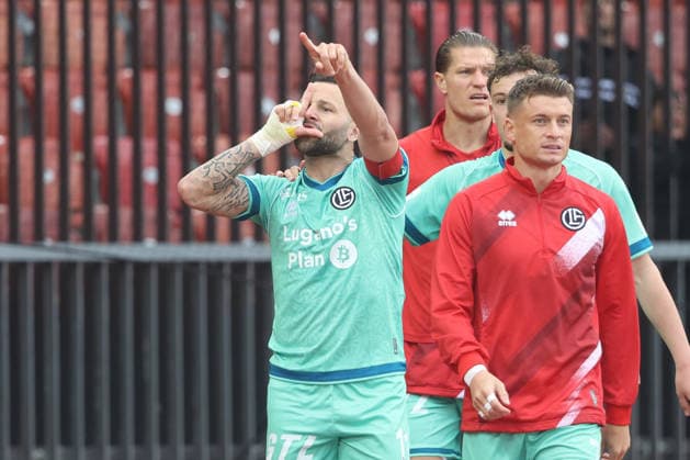 FC Zuerich - FC Lugano Torjubel Renato Steffen (FC Lugano) 11.04.2026 Stadion Letzigrund Zuerich, SCHWEIZ, Saison 2025 2026 Herren Fussball Super League FC Zuerich - FC Lugano Torjubel Renato Steffen (FC Lugano) *** FC Zuerich FC Lugano Goal celebration Renato Steffen FC Lugano 11 04 2026 Stadium Letzigrund Zuerich, SWITZERLAND, Season 2025 2026 Men Soccer Super League FC Zuerich FC Lugano Goal celebration Renato Steffen FC Lugano 