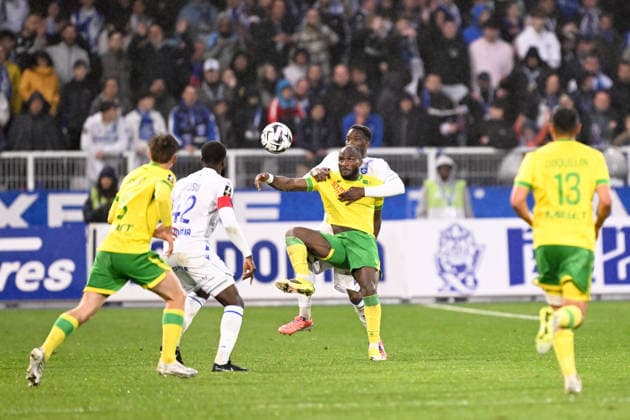 AJ Auxerre v FC Nantes - Ligue 1 McDonald s 2025 2026 37 Ignatius GANAGO (fcn) during the Ligue 1 McDonald s match between Auxerre and Nantes at Stade Abbe Deschamps on April 11, 2026 in Auxerre, France. Auxerre France  Copyright: xFEPx 776348346