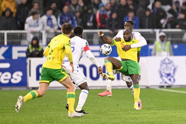 AJ Auxerre v FC Nantes - Ligue 1 McDonald s 2025 2026 37 Ignatius GANAGO (fcn) during the Ligue 1 McDonald s match between Auxerre and Nantes at Stade Abbe Deschamps on April 11, 2026 in Auxerre, France. Auxerre France  Copyright: xFEPx 776348346