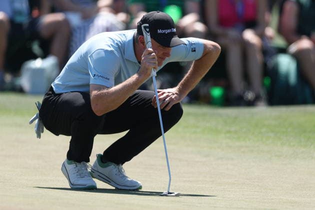 Golf 2026 Masters Tournament - Round 3 Justin Rose of England on the second green in Round 3 of the 2026 Masters tournament in August, Georgia, USA, 11 April 2026. Augusta United States  Copyright: xCHRISxTORRESx