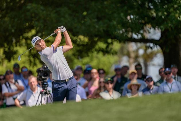 260411 Kristoffer Reitan of Norway during the third round of the 2026 Masters Golf Tournament on April 11, 2026 in Augusta Photo Petter Arvidson BILDBYRAN kod PA PA1195 golf masters bbeng the masters augusta norge norway  Copyright: PETTERxARVIDSON BB260411PA088
