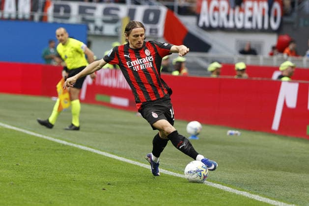 CALCIO - Serie A - AC Milan vs Udinese Calcio AC Milan s LUKA MODRIC during the Italian Serie A Enilive soccer championship football match between AC Milan and Udinese Calcio at San Siro Stadium on April 11th, 2026, Milan, Italy Milan Italy  Copyright: xIPAxSport ABACAx