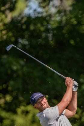 260411 Wyndham Clark of United States during the third round of the 2026 Masters Golf Tournament on April 11, 2026 in Augusta Photo Petter Arvidson BILDBYRAN kod PA PA1195 golf masters bbeng the masters augusta  Copyright: PETTERxARVIDSON BB260411PA096