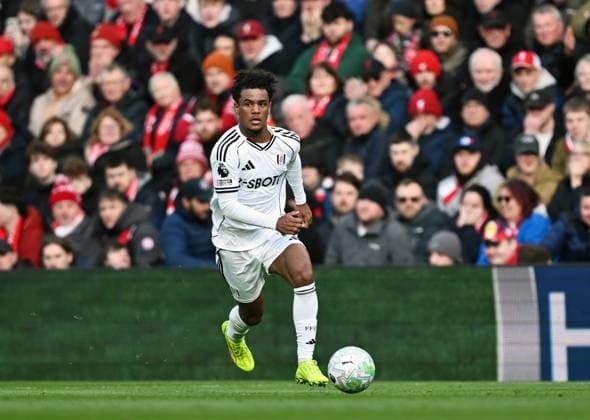 Oscar Bobb of Fulham Liverpool v Fulham, Premier League, Football, Anfield, Liverpool, UK - 11 Apr 2026Liverpool Anfield United Kingdom EDITORIAL USE ONLY No use with unauthorised audio, video, data, fixture lists, club league logos or live services. Online in-match use limited to 120 images, no video emulation. No use in betting, games or single club league player publications. Copyright: xAnnaxGowthorpe Shutterstockx 16823590bz