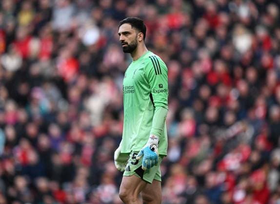 Giorgi Mamardashvili goalkeeper of Liverpool Liverpool v Fulham, Premier League, Football, Anfield, Liverpool, UK - 11 Apr 2026Liverpool Anfield United Kingdom EDITORIAL USE ONLY No use with unauthorised audio, video, data, fixture lists, club league logos or live services. Online in-match use limited to 120 images, no video emulation. No use in betting, games or single club league player publications. Copyright: xAnnaxGowthorpe Shutterstockx 16823590ca