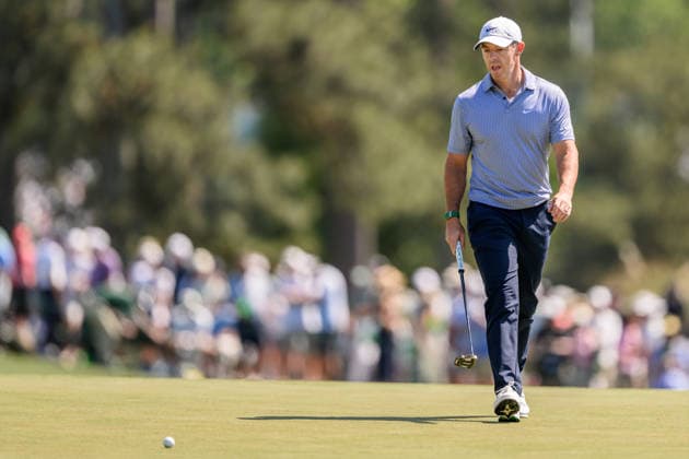 260411 Rory McIlroy of Northern Ireland during the third round of the 2026 Masters Golf Tournament on April 11, 2026 in Augusta Photo Petter Arvidson BILDBYRAN kod PA PA1195 golf masters bbeng the masters augusta  Copyright: PETTERxARVIDSON BB260411PA113