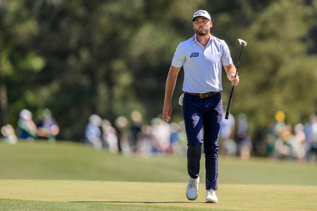 260411 Sam Burns of United States during the third round of the 2026 Masters Golf Tournament on April 11, 2026 in Augusta Photo Petter Arvidson BILDBYRAN kod PA PA1195 golf masters bbeng the masters augusta  Copyright: PETTERxARVIDSON BB260411PA116