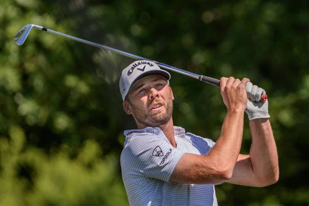 260411 Sam Burns of United States during the third round of the 2026 Masters Golf Tournament on April 11, 2026 in Augusta Photo Petter Arvidson BILDBYRAN kod PA PA1195 golf masters bbeng the masters augusta  Copyright: PETTERxARVIDSON BB260411PA118
