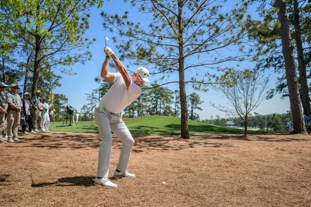 260411 Haotong Li of China during the third round of the 2026 Masters Golf Tournament on April 11, 2026 in Augusta Photo Petter Arvidson BILDBYRAN kod PA PA1195 golf masters bbeng the masters augusta  Copyright: PETTERxARVIDSON BB260411PA121