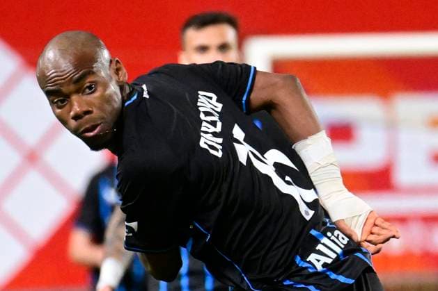 Sint-Truidense VV v Club Brugge - Jupiler Pro League Champions Play-Off SINT-TRUIDEN, BELGIUM - APRIL 11 : Onyedika Nwadike Raphael midfielder of Club Brugge pictured during the Jupiler Pro League Champions Play-Off match between Sint-Truidense VV and Club Brugge on April 11, 2026 in Sint-Truiden, Belgium, 11 04 2026 Sint-Truiden Belgium  Copyright: xPeterxDexVoechtx
