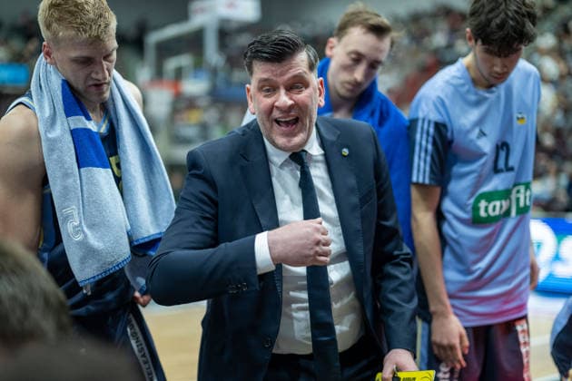 Vladimir Bogojevic ALBA Berlin, Head Coach , GER, MHP RIESEN Ludwigsburg vs ALBA Berlin, Basketball Bundesliga, easycredit BBL, Matchday 29, Season 2025 2026, 11 04 2026, GER, MHP RIESEN Ludwigsburg vs ALBA Berlin, Basketball Bundesliga, easycredit BBL, Matchday 29, Season 2025 2026, 11 04 2026 Ludwigsburg Copyright: xEibner-Pressefoto SaschaxWaltherx EP_EER