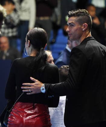 Londo ATP, Tennis Herren Nitto Masters 2018 London O2 Arena Nitto ATP Masters Finals 12 11 2018 Novak Djokovic (SRB) beats John Isner (USA) in straight sets watched by Cristiano Ronaldo and his partner Georgina Rodriquez, the mother of his daughter Alana London England Copyright: xRogerxParkerx