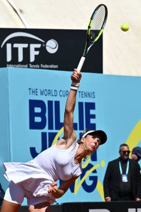 Dc Velletri 11 04 2026 - Billie Jean King Cup Italia-Giappone foto Domenico Cippitelli Image nella foto: Lucia Bronzetti 