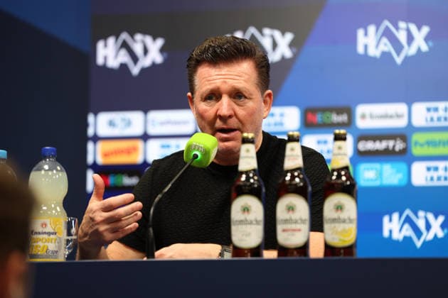 11 04 2026, xrekx, Fußball 2 Bundesliga, SV Darmstadt 98 Hannover 96 v l Pressekonferenz Christian Titz Trainer Hannover 96 DFL DFB REGULATIONS PROHIBIT ANY USE OF PHOTOGRAPHS as IMAGE SEQUENCES and or QUASI VIDEO Darmstadt