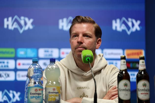11 04 2026, xrekx, Fußball 2 Bundesliga, SV Darmstadt 98 Hannover 96 v l Pressekonferenz Florian Kohfeldt Trainer SV Darmstadt 98 DFL DFB REGULATIONS PROHIBIT ANY USE OF PHOTOGRAPHS as IMAGE SEQUENCES and or QUASI VIDEO Darmstadt