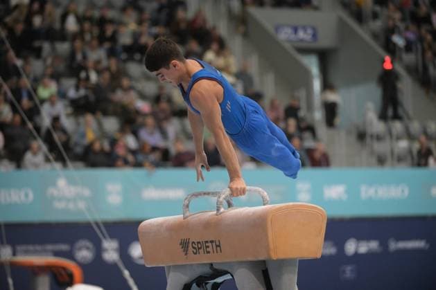 FIG APPARATUS WORLD CUP 2026 (CRO),Finals Day 1 (MAG, WAG), Hall Gradski vrt , Osijek, Croatia, 11.04.2026 MANUKYAN Hamlet (ARM) during FIG APPARATUS WORLD CUP 2026 (CRO),Final Day 1, Pommel Horse (MAG), Hall Gradski vrt , Osijek, Croatia, 11.04.2026 *** FIG APPARATUS WORLD CUP 2026 CRO ,Finals Day 1 MAG, WAG , Hall Gradski vrt , Osijek, Croatia, 11 04 2026 MANUKYAN Hamlet ARM during FIG APPARATUS WORLD CUP 2026 CRO ,Final Day 1, Pommel Horse MAG , Hall Gradski vrt , Osijek, Croatia, 11 04 2026 Copyright: xBEAUTIFULxSPORTS Stanusicx