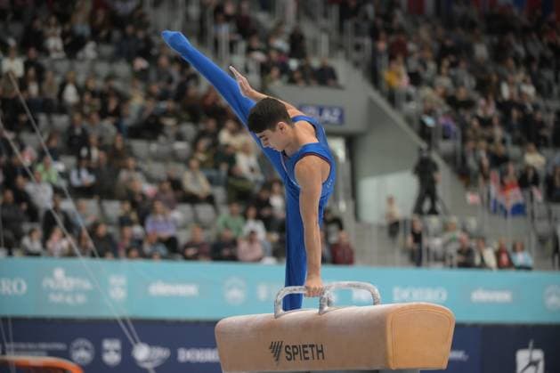 FIG APPARATUS WORLD CUP 2026 (CRO),Finals Day 1 (MAG, WAG), Hall Gradski vrt , Osijek, Croatia, 11.04.2026 MANUKYAN Hamlet (ARM) during FIG APPARATUS WORLD CUP 2026 (CRO),Final Day 1, Pommel Horse (MAG), Hall Gradski vrt , Osijek, Croatia, 11.04.2026 *** FIG APPARATUS WORLD CUP 2026 CRO ,Finals Day 1 MAG, WAG , Hall Gradski vrt , Osijek, Croatia, 11 04 2026 MANUKYAN Hamlet ARM during FIG APPARATUS WORLD CUP 2026 CRO ,Final Day 1, Pommel Horse MAG , Hall Gradski vrt , Osijek, Croatia, 11 04 2026 Copyright: xBEAUTIFULxSPORTS Stanusicx