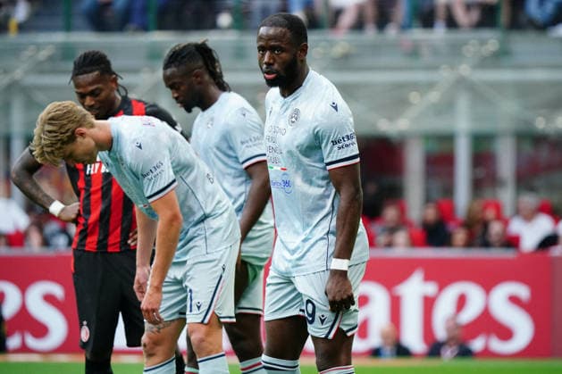 CALCIO - Serie A - AC Milan vs Udinese Calcio Keinan Davis (Udinese Calcio) during AC Milan vs Udinese Calcio, Italian soccer Serie A match in Milan, Italy, April 11 2026 Milan Italy  Copyright: xIPAxSport ABACAx