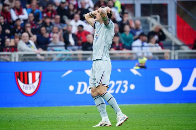 CALCIO - Serie A - AC Milan vs Udinese Calcio Nicolo Zaniolo (Udinese Calcio) disappointed during AC Milan vs Udinese Calcio, Italian soccer Serie A match in Milan, Italy, April 11 2026 Milan Italy  Copyright: xIPAxSport ABACAx