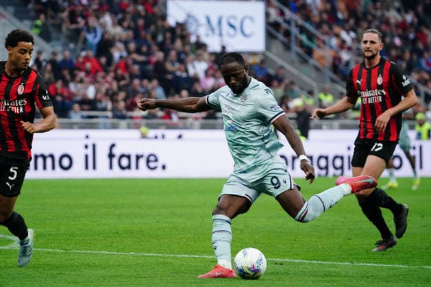 CALCIO - Serie A - AC Milan vs Udinese Calcio Keinan Davis (Udinese Calcio) during AC Milan vs Udinese Calcio, Italian soccer Serie A match in Milan, Italy, April 11 2026 Milan Italy  Copyright: xIPAxSport ABACAx