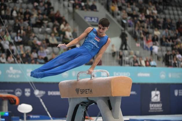 FIG APPARATUS WORLD CUP 2026 (CRO),Finals Day 1 (MAG, WAG), Hall Gradski vrt , Osijek, Croatia, 11.04.2026 MANUKYAN Hamlet (ARM) during FIG APPARATUS WORLD CUP 2026 (CRO),Final Day 1, Pommel Horse (MAG), Hall Gradski vrt , Osijek, Croatia, 11.04.2026 *** FIG APPARATUS WORLD CUP 2026 CRO ,Finals Day 1 MAG, WAG , Hall Gradski vrt , Osijek, Croatia, 11 04 2026 MANUKYAN Hamlet ARM during FIG APPARATUS WORLD CUP 2026 CRO ,Final Day 1, Pommel Horse MAG , Hall Gradski vrt , Osijek, Croatia, 11 04 2026 Copyright: xBEAUTIFULxSPORTS Stanusicx