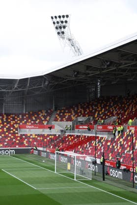 Brentford v Everton - Premier League General view inside the stadium before the Premier League match between Brentford and Everton at the Gtech Community Stadium in Brentford, United Kingdom, on April 11, 2026. Brentford Greater London United Kingdom  Copyright: xMIxNewsx originalFilename:fletcher-brentfor260411_npD2l.jpg