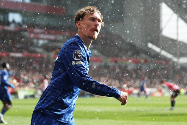 Brentford v Everton - Premier League James Garner of Everton celebrates after his team scores during the Premier League match between Brentford and Everton at the Gtech Community Stadium in Brentford on April 11, 2026. Brentford Greater London United Kingdom  Copyright: xMIxNewsx originalFilename:fletcher-brentfor260411_npS1x.jpg