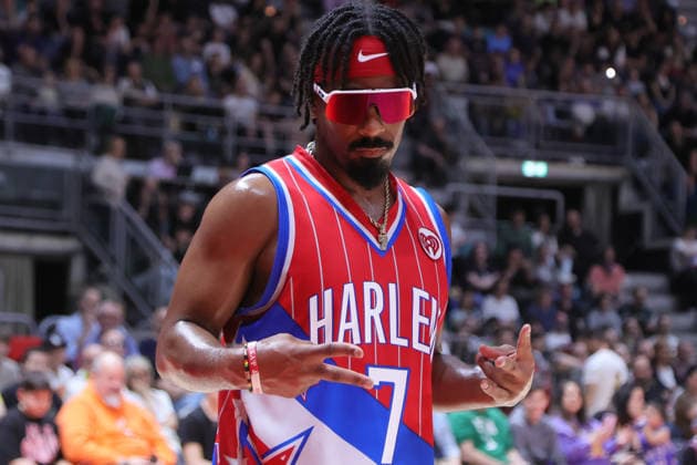 07 Too Tall Winston Harlem Globetrotters - Washington Generals 100Years World Tour Bologna 11-04-2026 during Harlem Globetrotters 100Years World Tour, Events in Bologna, Italy, April 11 2026  Copyright: xValentinoxOrsini IPAxSportx xipa-agency.netx xx IPA_73902143 IPA_Agency_IPA73902143