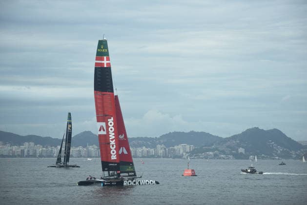 2026 ENEL Rio Sail Grand Prix RIO DE JANEIRO, BRAZIL - APRIL 11: Sweden, Australia, the United States, Spain, and Brazil, along with Germany, Italy, Denmark, and Australia, Canada, compete in the 2026 ENEL Rio Sail Grand Prix in Rio de Janeiro, Brazil on April 11, 2026. The Rio leg is the fourth of 13 stops on the 2026 SailGP, which is considered the Formula 1 of sailing and is holding its first event in South America. The series had two stops in Australia (Perth and Sydney) and one in New Zealand (Auckland) before arriving in Brazil. Fabio Teixeira Anadolu Rio de Janeiro Brazil. Editorial use only. Please get in touch for any other usage.  Copyright: x2026xAnadoluxFabioxTeixeirax