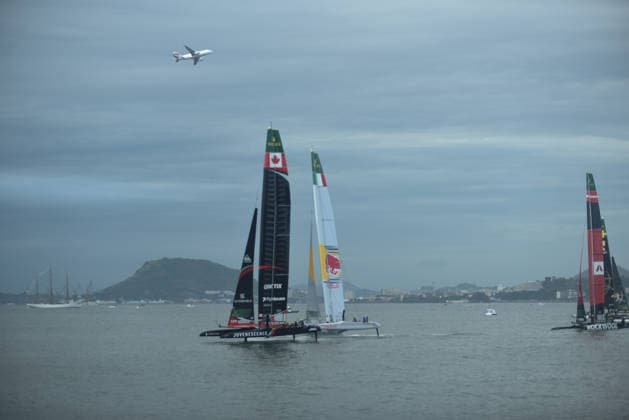 2026 ENEL Rio Sail Grand Prix RIO DE JANEIRO, BRAZIL - APRIL 11: Sweden, Australia, the United States, Spain, and Brazil, along with Germany, Italy, Denmark, and Australia, Canada, compete in the 2026 ENEL Rio Sail Grand Prix in Rio de Janeiro, Brazil on April 11, 2026. The Rio leg is the fourth of 13 stops on the 2026 SailGP, which is considered the Formula 1 of sailing and is holding its first event in South America. The series had two stops in Australia (Perth and Sydney) and one in New Zealand (Auckland) before arriving in Brazil. Fabio Teixeira Anadolu Rio de Janeiro Brazil. Editorial use only. Please get in touch for any other usage.  Copyright: x2026xAnadoluxFabioxTeixeirax