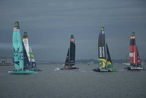 2026 ENEL Rio Sail Grand Prix RIO DE JANEIRO, BRAZIL - APRIL 11: Sweden, Australia, the United States, Spain, and Brazil, along with Germany, Italy, Denmark, and Australia, Canada, compete in the 2026 ENEL Rio Sail Grand Prix in Rio de Janeiro, Brazil on April 11, 2026. The Rio leg is the fourth of 13 stops on the 2026 SailGP, which is considered the Formula 1 of sailing and is holding its first event in South America. The series had two stops in Australia (Perth and Sydney) and one in New Zealand (Auckland) before arriving in Brazil. Fabio Teixeira Anadolu Rio de Janeiro Brazil. Editorial use only. Please get in touch for any other usage.  Copyright: x2026xAnadoluxFabioxTeixeirax