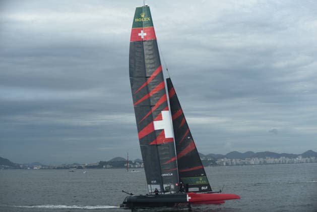 2026 ENEL Rio Sail Grand Prix RIO DE JANEIRO, BRAZIL - APRIL 11: Sweden, Australia, the United States, Spain, and Brazil, along with Germany, Italy, Denmark, and Australia, Canada, compete in the 2026 ENEL Rio Sail Grand Prix in Rio de Janeiro, Brazil on April 11, 2026. The Rio leg is the fourth of 13 stops on the 2026 SailGP, which is considered the Formula 1 of sailing and is holding its first event in South America. The series had two stops in Australia (Perth and Sydney) and one in New Zealand (Auckland) before arriving in Brazil. Fabio Teixeira Anadolu Rio de Janeiro Brazil. Editorial use only. Please get in touch for any other usage.  Copyright: x2026xAnadoluxFabioxTeixeirax