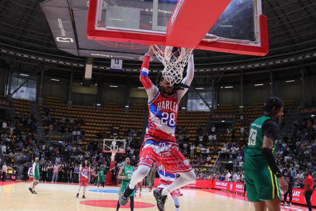 28 Jumpin Ballard Harlem Globetrotters - Washington Generals 100Years World Tour Bologna 11-04-2026 during Harlem Globetrotters 100Years World Tour, Events in Bologna, Italy, April 11 2026  Copyright: xValentinoxOrsini IPAxSportx xipa-agency.netx xx IPA_73902173 IPA_Agency_IPA73902173