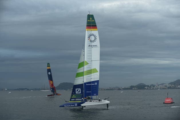 2026 ENEL Rio Sail Grand Prix RIO DE JANEIRO, BRAZIL - APRIL 11: Sweden, Australia, the United States, Spain, and Brazil, along with Germany, Italy, Denmark, and Australia, Canada, compete in the 2026 ENEL Rio Sail Grand Prix in Rio de Janeiro, Brazil on April 11, 2026. The Rio leg is the fourth of 13 stops on the 2026 SailGP, which is considered the Formula 1 of sailing and is holding its first event in South America. The series had two stops in Australia (Perth and Sydney) and one in New Zealand (Auckland) before arriving in Brazil. Fabio Teixeira Anadolu Rio de Janeiro Brazil. Editorial use only. Please get in touch for any other usage.  Copyright: x2026xAnadoluxFabioxTeixeirax