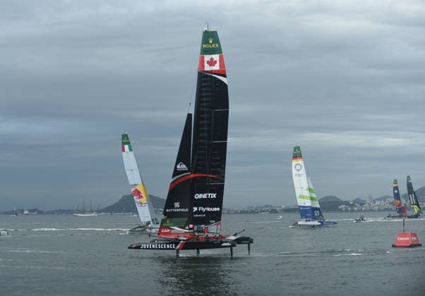 2026 ENEL Rio Sail Grand Prix RIO DE JANEIRO, BRAZIL - APRIL 11: Sweden, Australia, the United States, Spain, and Brazil, along with Germany, Italy, Denmark, and Australia, Canada, compete in the 2026 ENEL Rio Sail Grand Prix in Rio de Janeiro, Brazil on April 11, 2026. The Rio leg is the fourth of 13 stops on the 2026 SailGP, which is considered the Formula 1 of sailing and is holding its first event in South America. The series had two stops in Australia (Perth and Sydney) and one in New Zealand (Auckland) before arriving in Brazil. Fabio Teixeira Anadolu Rio de Janeiro Brazil. Editorial use only. Please get in touch for any other usage.  Copyright: x2026xAnadoluxFabioxTeixeirax