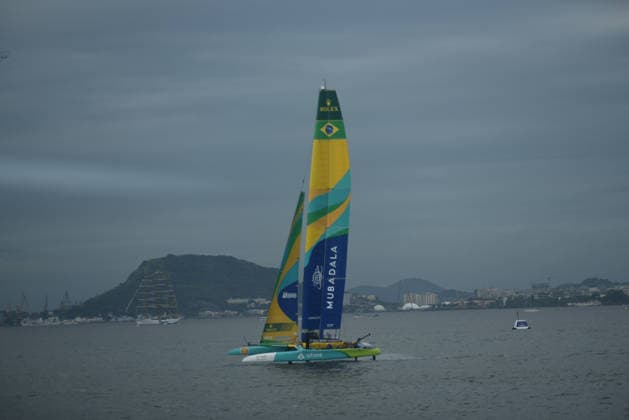 2026 ENEL Rio Sail Grand Prix RIO DE JANEIRO, BRAZIL - APRIL 11: Sweden, Australia, the United States, Spain, and Brazil, along with Germany, Italy, Denmark, and Australia, Canada, compete in the 2026 ENEL Rio Sail Grand Prix in Rio de Janeiro, Brazil on April 11, 2026. The Rio leg is the fourth of 13 stops on the 2026 SailGP, which is considered the Formula 1 of sailing and is holding its first event in South America. The series had two stops in Australia (Perth and Sydney) and one in New Zealand (Auckland) before arriving in Brazil. Fabio Teixeira Anadolu Rio de Janeiro Brazil. Editorial use only. Please get in touch for any other usage.  Copyright: x2026xAnadoluxFabioxTeixeirax