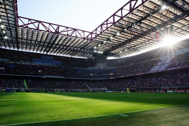 AC Milan v Udinese Calcio - Serie A Sunset at San Siro Stadium during the Italian championship Serie A football match between AC Milan and Udinese Calcio on April 11, 2026, in Milan, Italy. Milano Italy Italy  Copyright: xLucaxRossinix originalFilename:rossini-acmilanv260411_npg0K.jpg