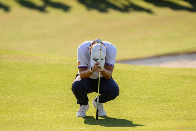 260411 Kristoffer Reitan of Norway during the third round of the 2026 Masters Golf Tournament on April 11, 2026 in Augusta Photo Petter Arvidson BILDBYRAN kod PA PA1195 golf masters bbeng the masters augusta depp  Copyright: PETTERxARVIDSON BB260411PA141